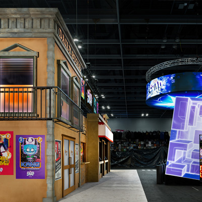 Scenic Design of Marvel Snap Launch at NY Comic Con