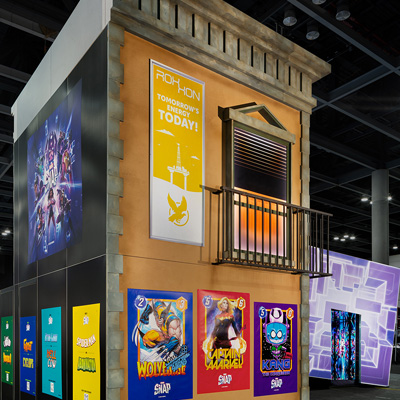 Scenic Design of Marvel Snap Launch at NY Comic Con